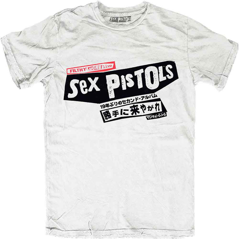 The Sex Pistols Filthy Lucre Japan Back Print T Shirt PUNX